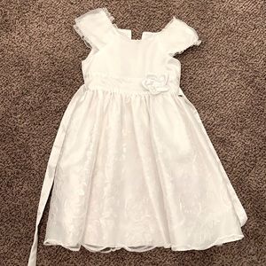 Little girls white dress